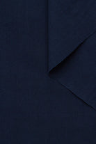 zoom matière toile de coton texturée bleu marine issus de stocks dormants pour Facettes Studio
