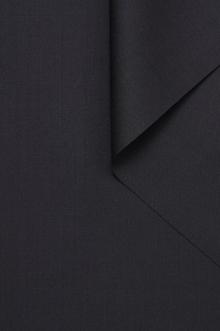 pantalon de tailleur femme twill de laine anthracite Made in France par Facettes Studio