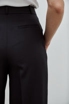 pantalon de tailleur femme twill de laine anthracite Made in France par Facettes Studio
